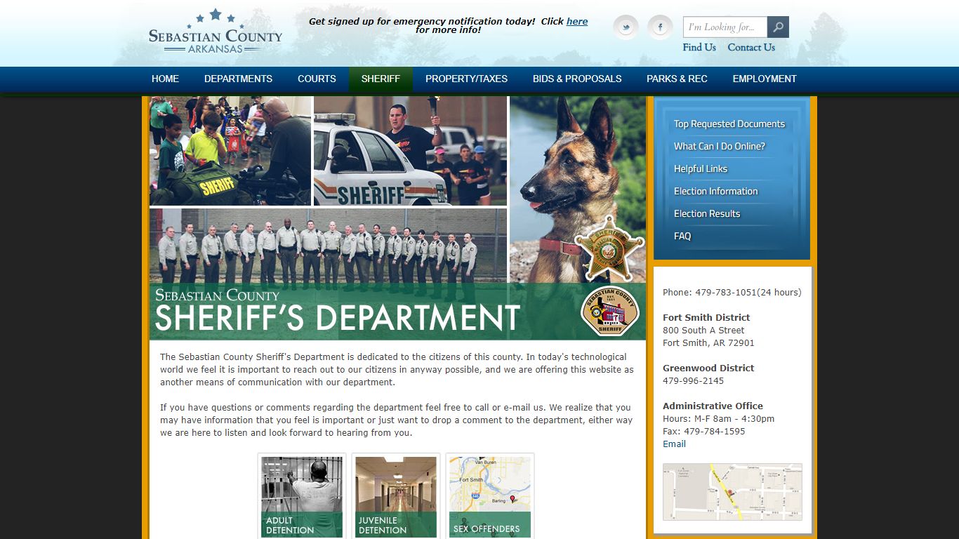 Sebastian County Government > Sheriff